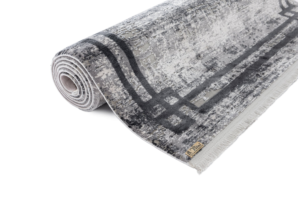 Rechteck Luxus Teppich Flims in Grau von Hadorn™ - Lifestyle Image