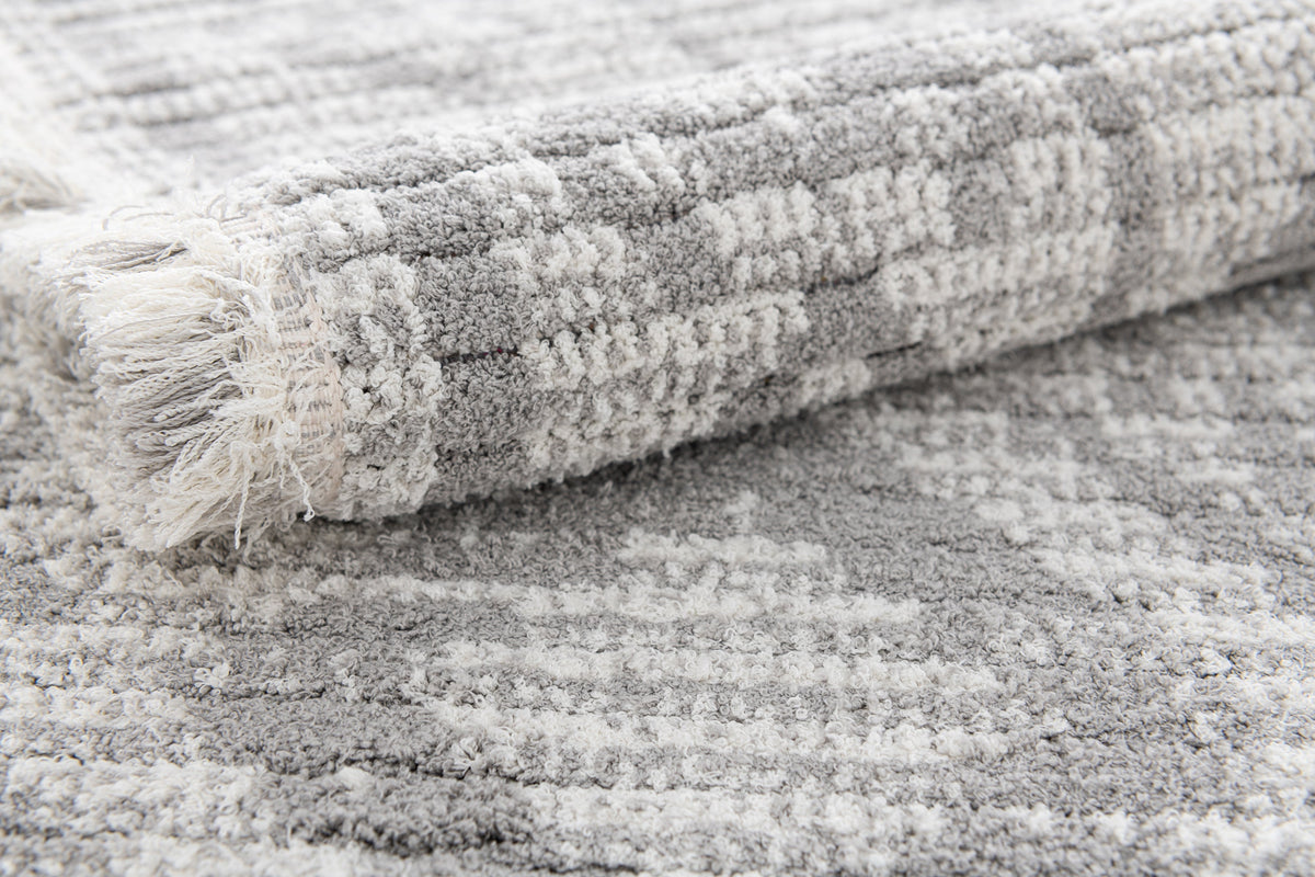 Rechteck Teppich St. Gallen Folklore in Grau von Hadorn™ - Lifestyle Image