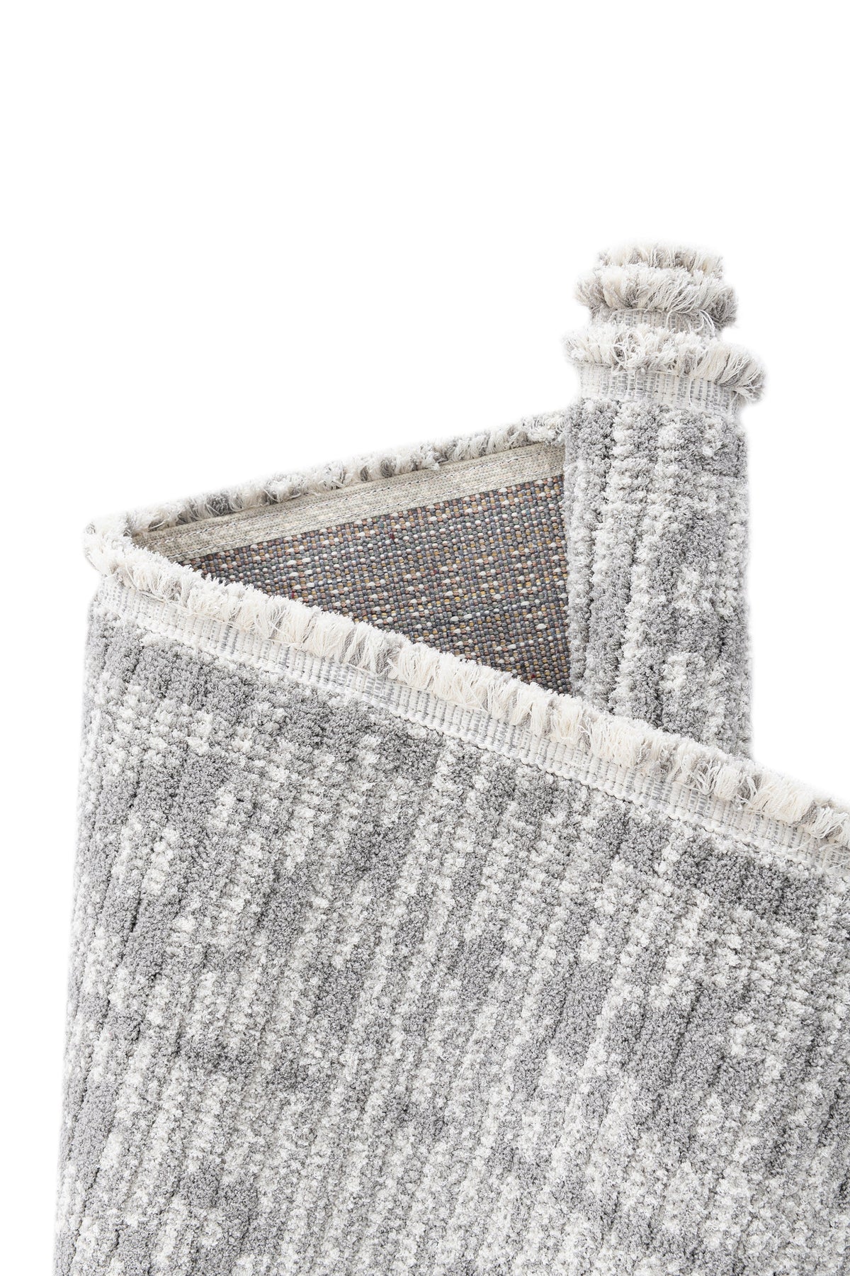 Rechteck Teppich St. Gallen Folklore in Grau von Hadorn™ - Lifestyle Image