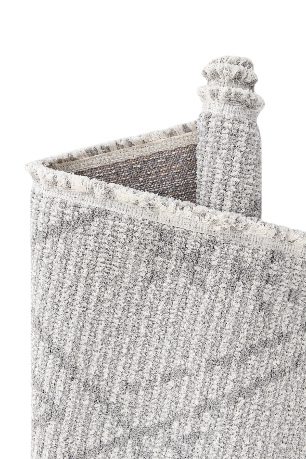 Rechteck Teppich St. Gallen Folklore in Grau von Hadorn™ - Lifestyle Image