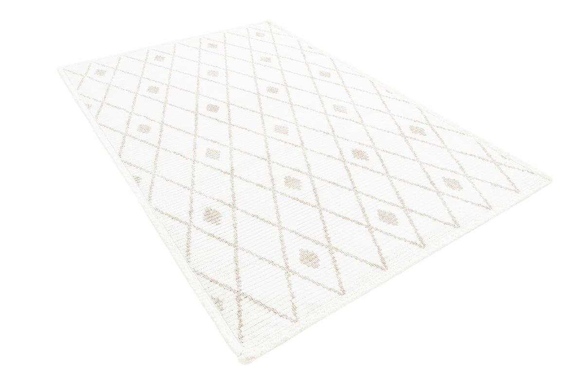 Rechteck Teppich St. Gallen Folklore in Weiss von Hadorn™ - Lifestyle Image