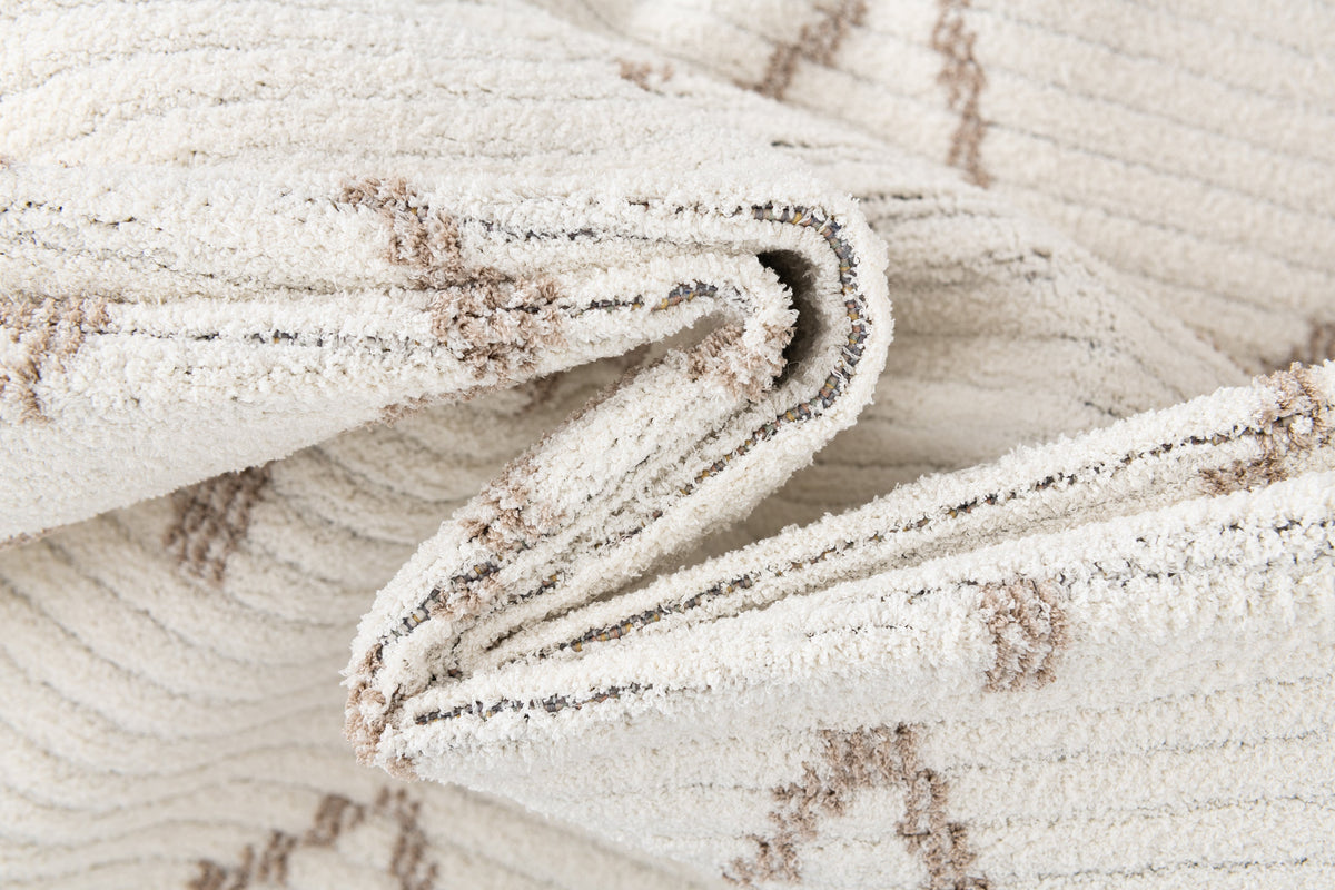 Rechteck Teppich St. Gallen Folklore in Weiss von Hadorn™ - Lifestyle Image