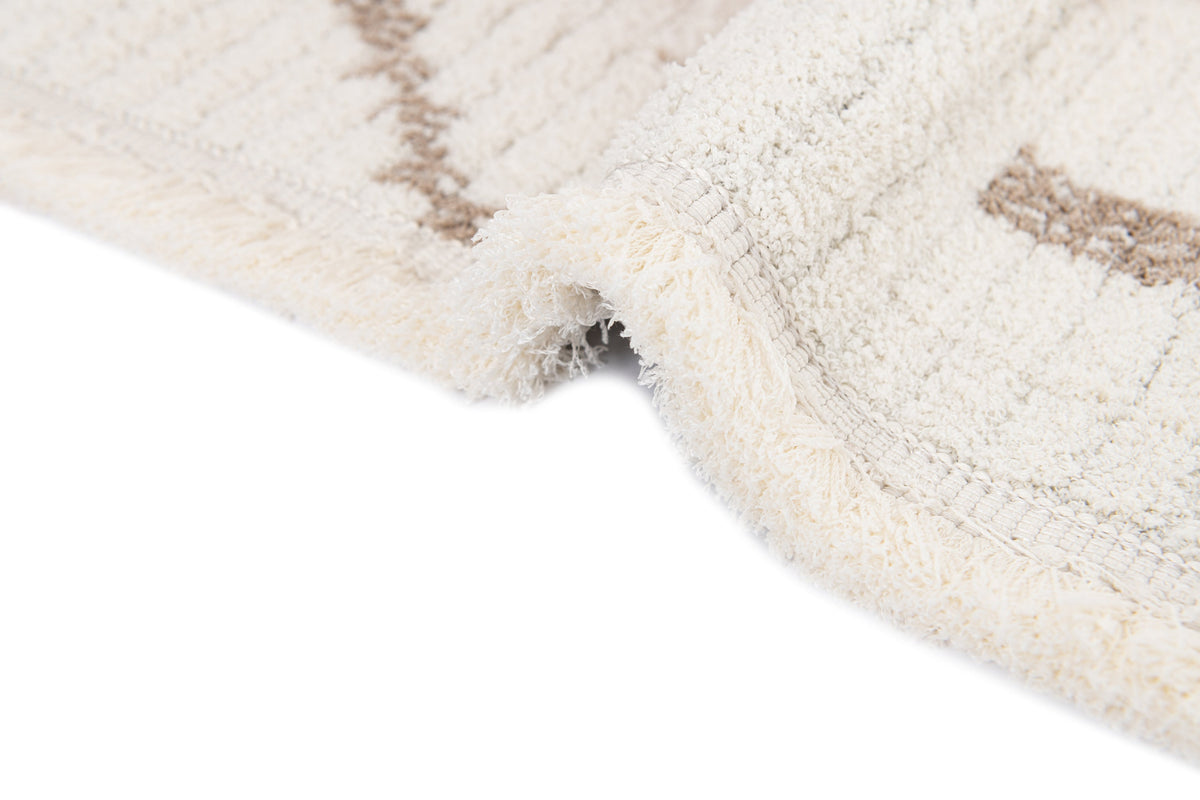 Rechteck Teppich St. Gallen Folklore in Weiss von Hadorn™ - Lifestyle Image