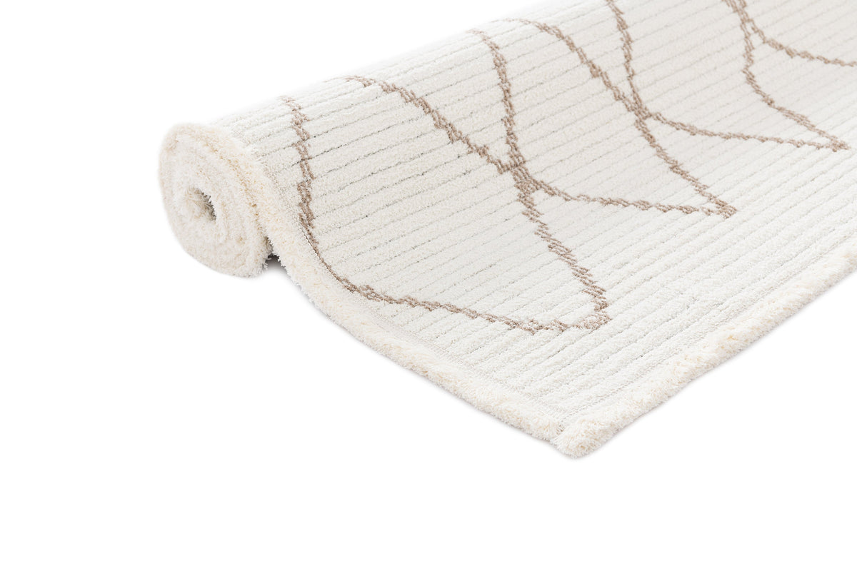 Rechteck Teppich St. Gallen Folklore in Weiss von Hadorn™ - Lifestyle Image