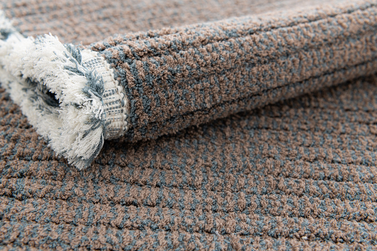 Rechteck Teppich St. Gallen Solid in Grau von Hadorn™ - Lifestyle Image