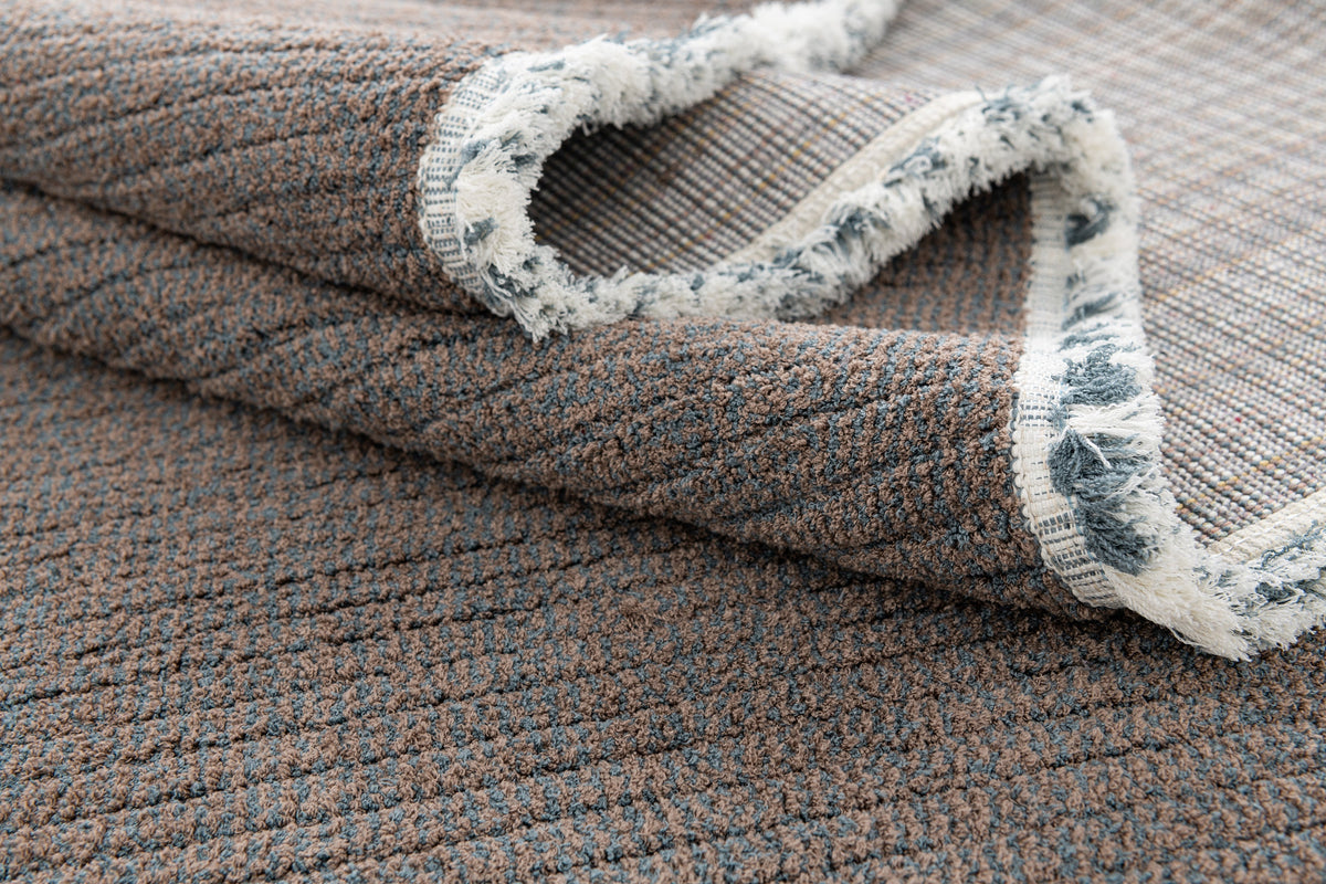 Rechteck Teppich St. Gallen Solid in Grau von Hadorn™ - Lifestyle Image