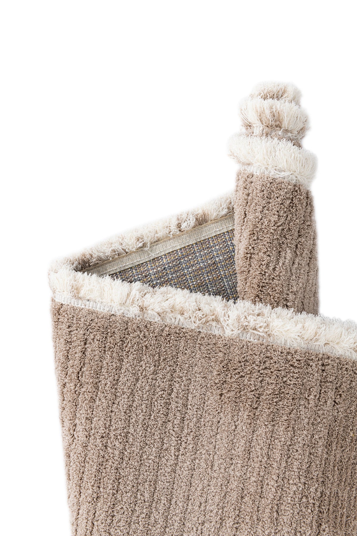 Rechteck Teppich St. Gallen Solid in Braun von Hadorn™ - Lifestyle Image