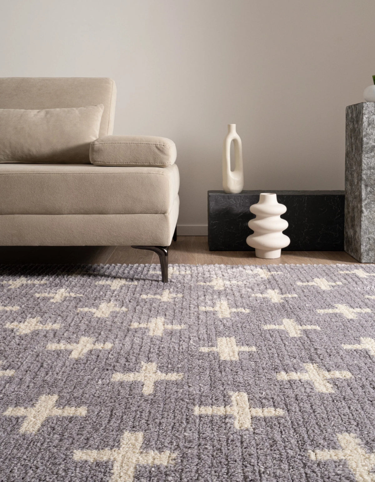 Rechteck Teppich Frauenfeld Rood in Grau von Hadorn™ - Lifestyle Image