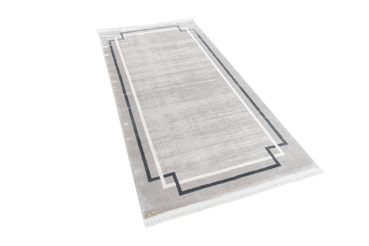 Rechteck Luxus Teppich Flims in Grau von Hadorn™ - Lifestyle Image
