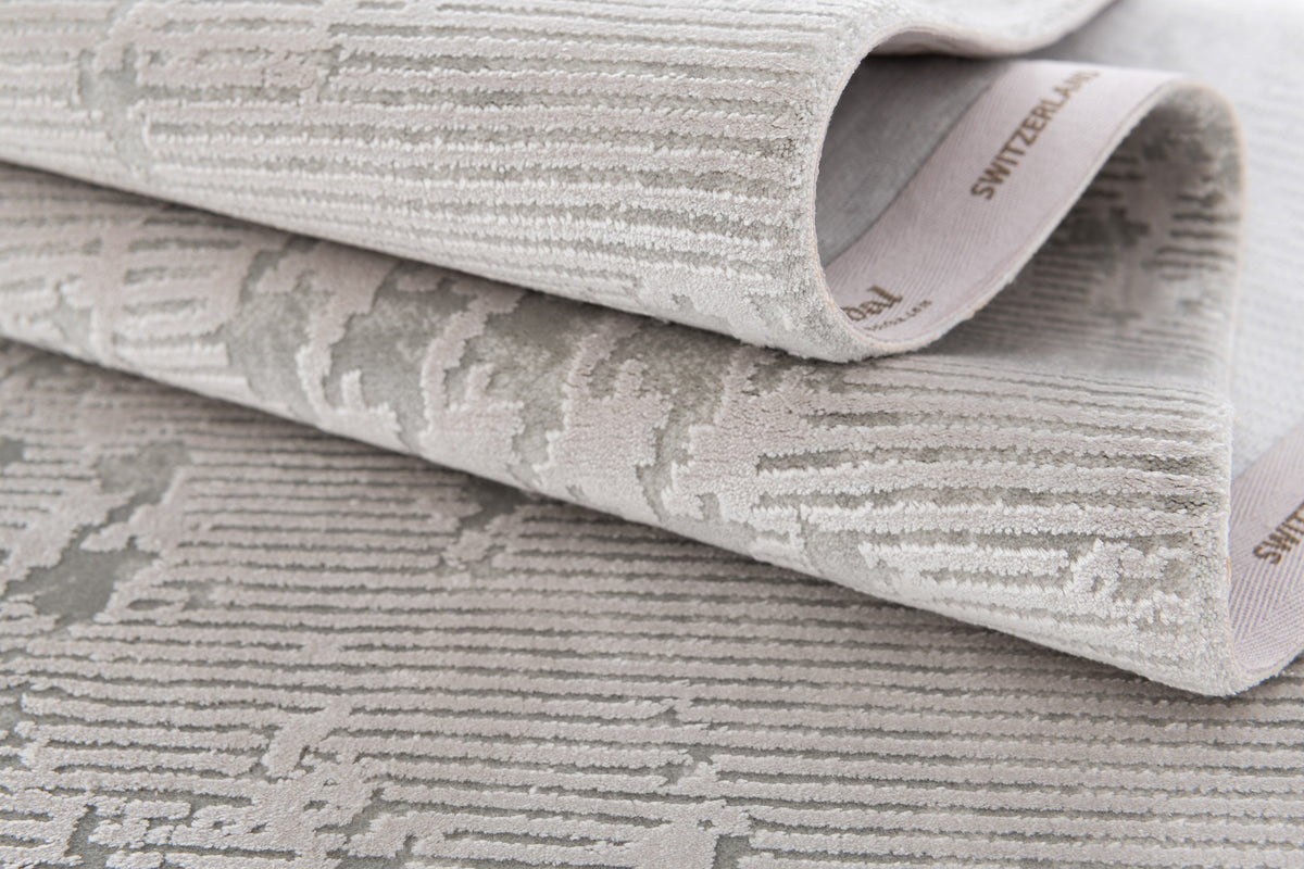 Rechteck Luxus Teppich Chiasso in Grau von Hadorn™ - Lifestyle Image