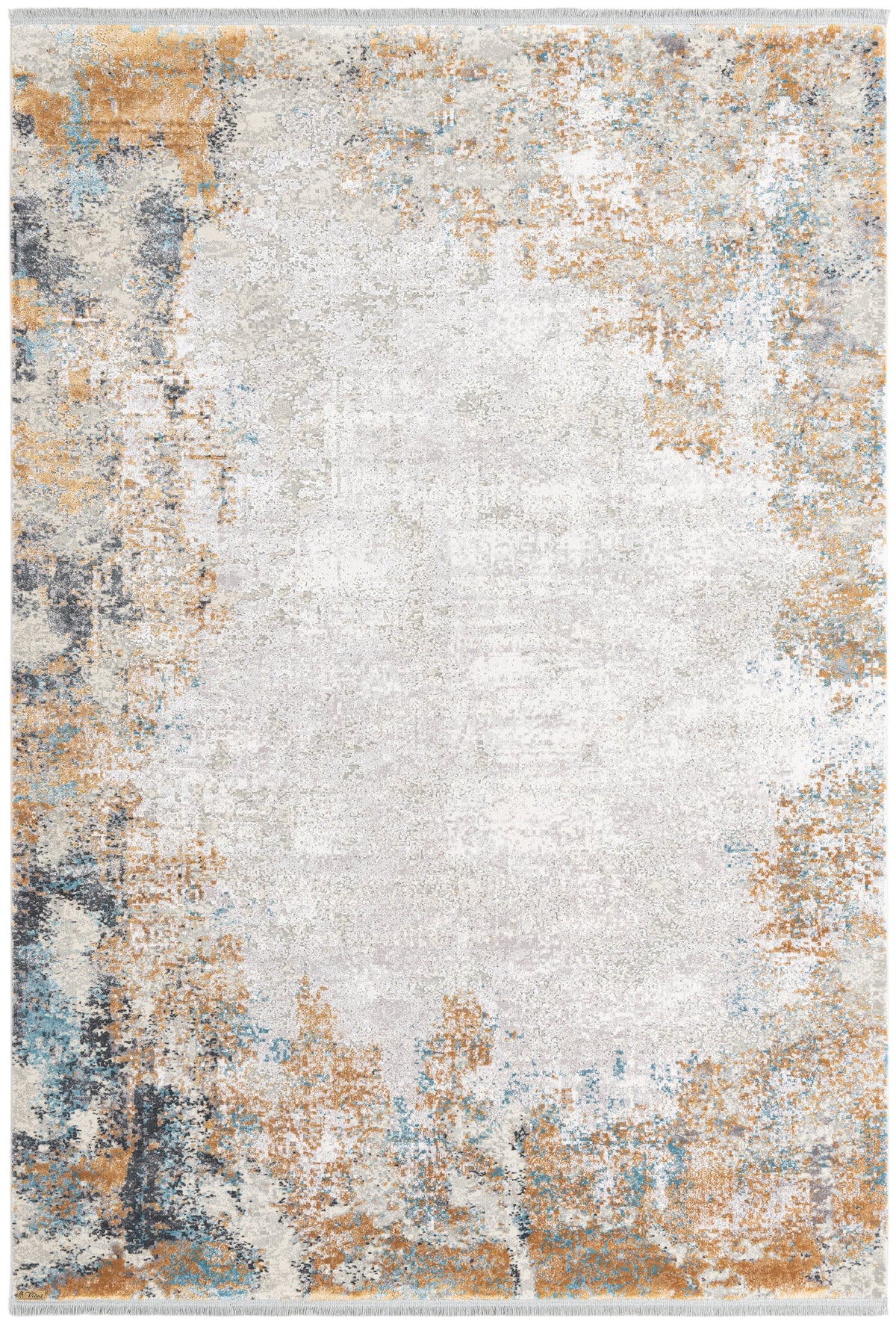 Rechteck Luxus Teppich Basel in Grau von Hadorn™ - Lifestyle Image