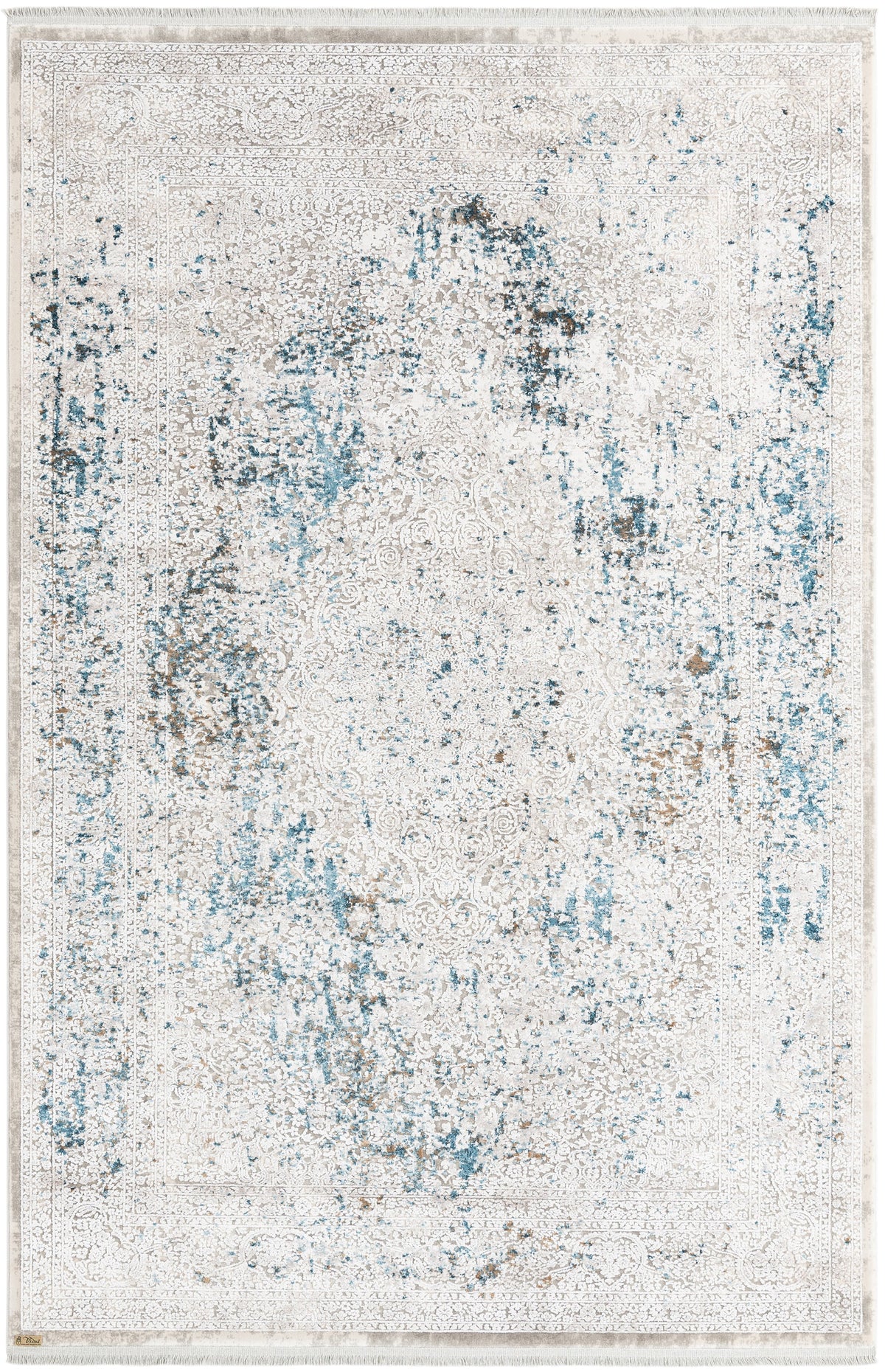 Rechteck Luxus Teppich Basel in Grau von Hadorn™ - Lifestyle Image