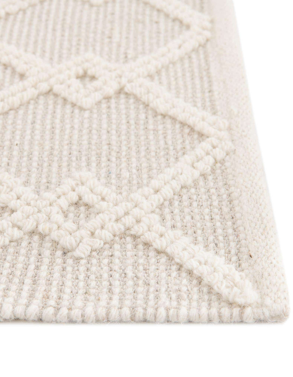 Wolle und Baumwolle Teppich Jill Zarin Dorset in Vanilleschote von Hadorn™ - Lifestyle Image