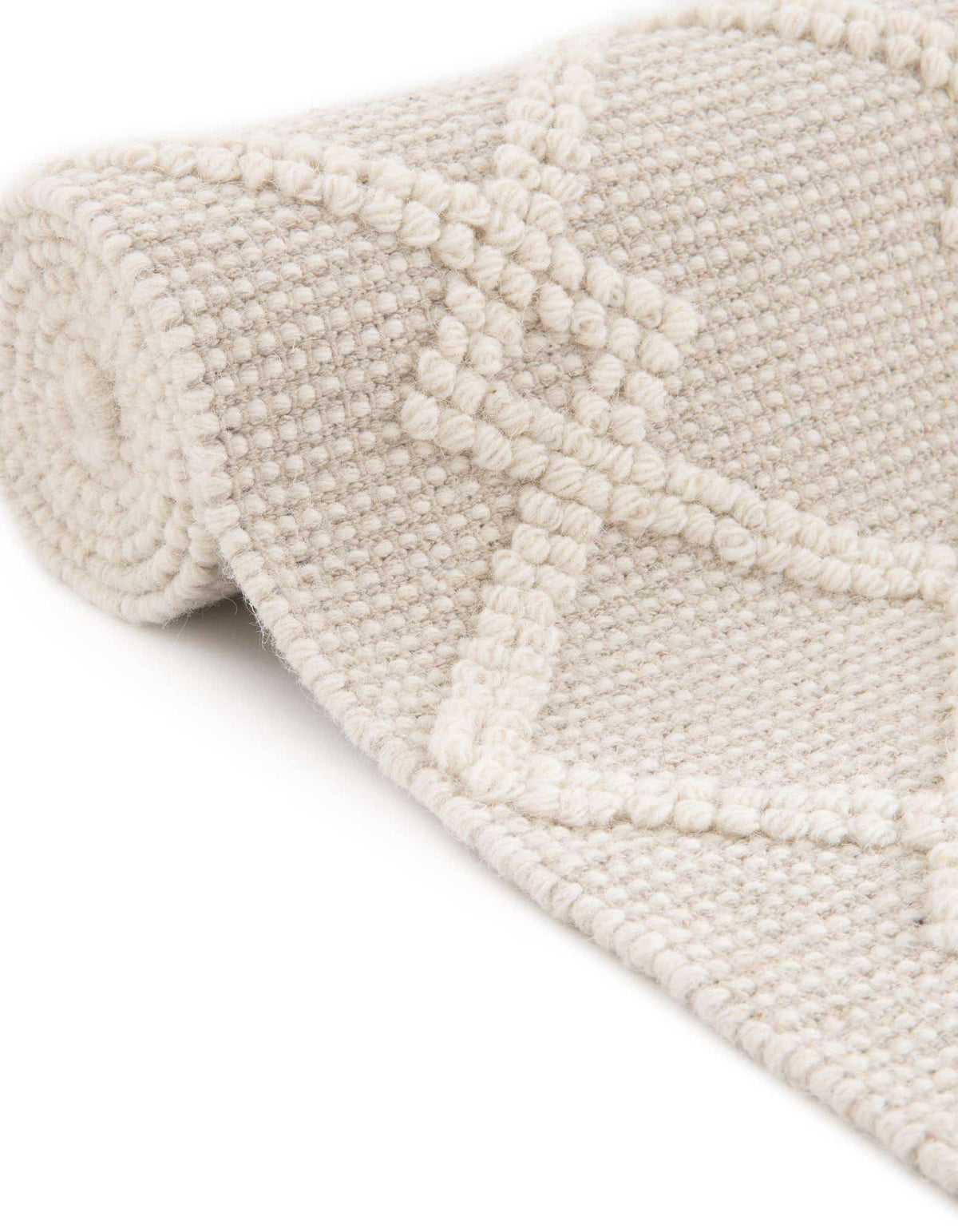Wolle und Baumwolle Teppich Jill Zarin Dorset in Vanilleschote von Hadorn™ - Lifestyle Image