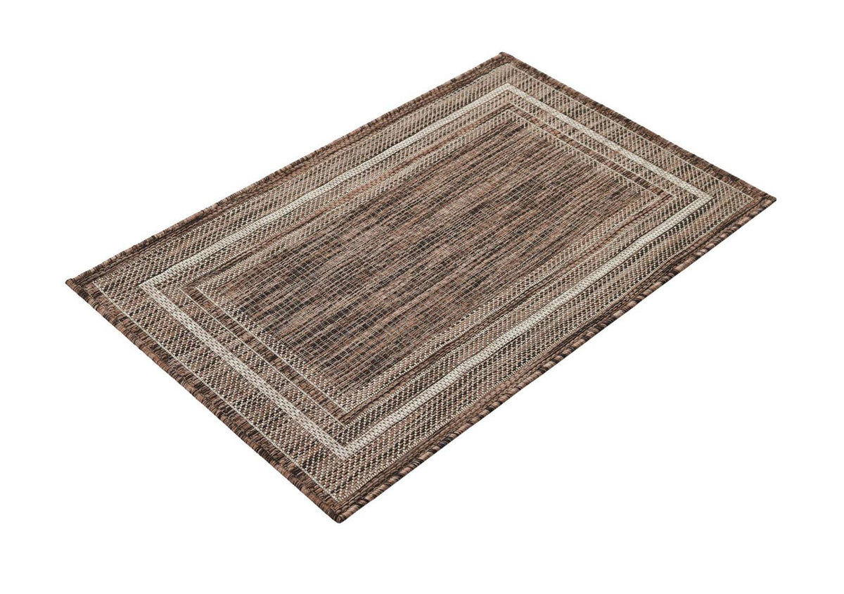Rechteck Outdoor Teppich Tulum Outdoor in Braun von Hadorn™ - Lifestyle Image
