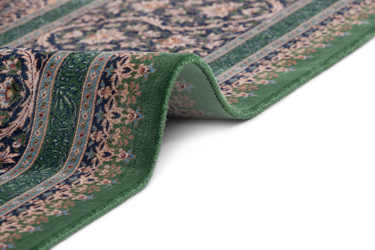 Rund Teppich Kalopsia Malaquita in Grün von Hadorn™ - Lifestyle Image