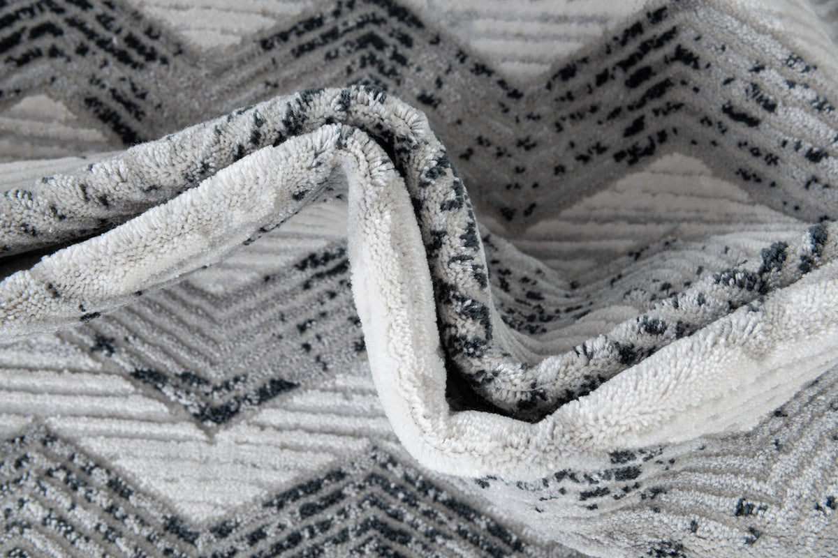 Rechteck Teppich Davos Grecian in Grau von Hadorn™ - Lifestyle Image