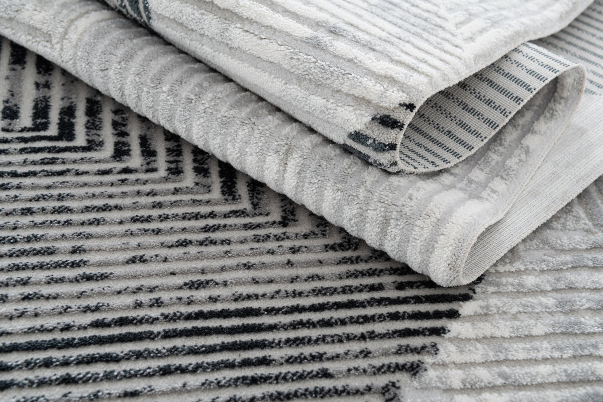 Rechteck Teppich Davos Grecian in Grau von Hadorn™ - Lifestyle Image