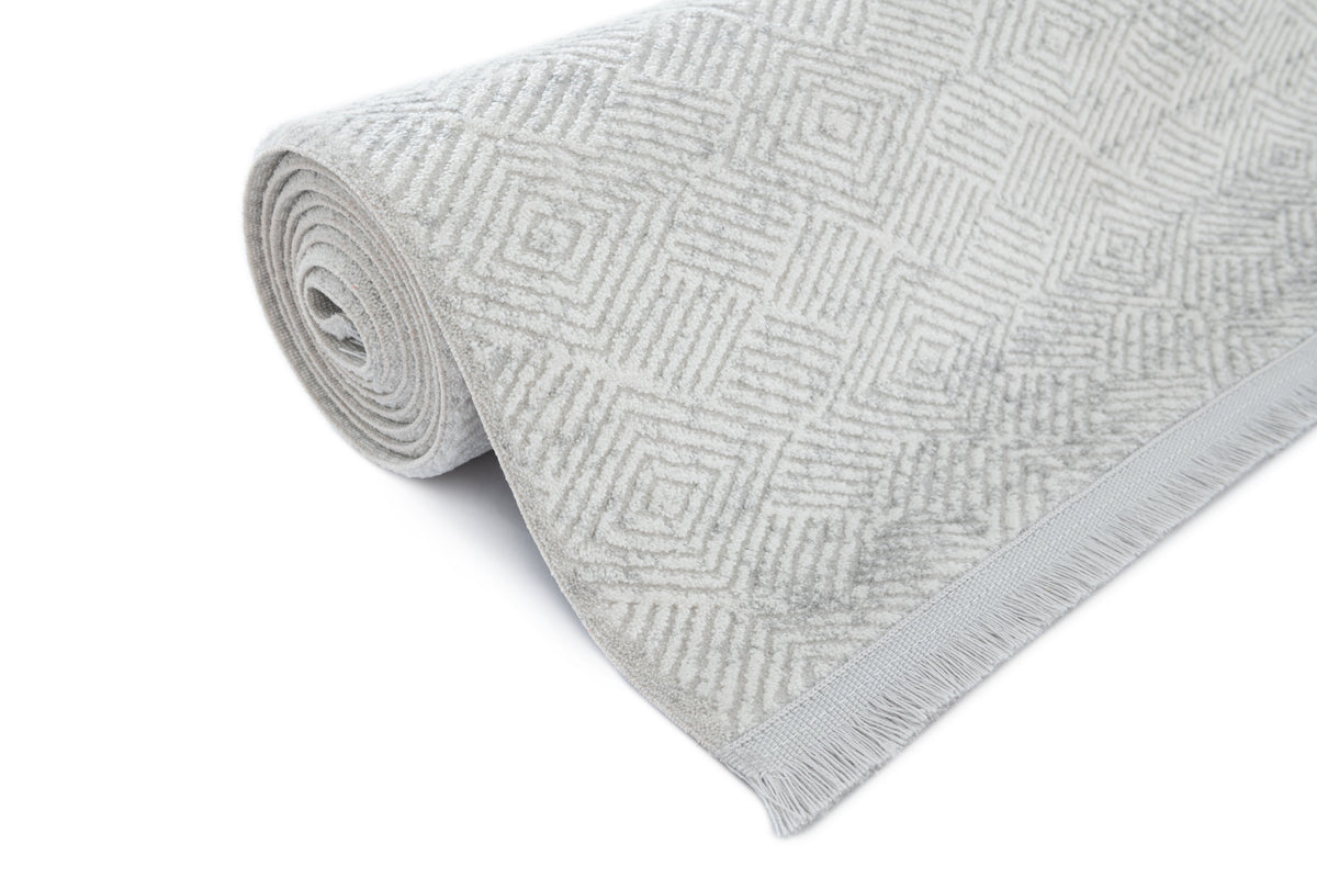 Rechteck Teppich Davos Cilia in Grau von Hadorn™ - Lifestyle Image