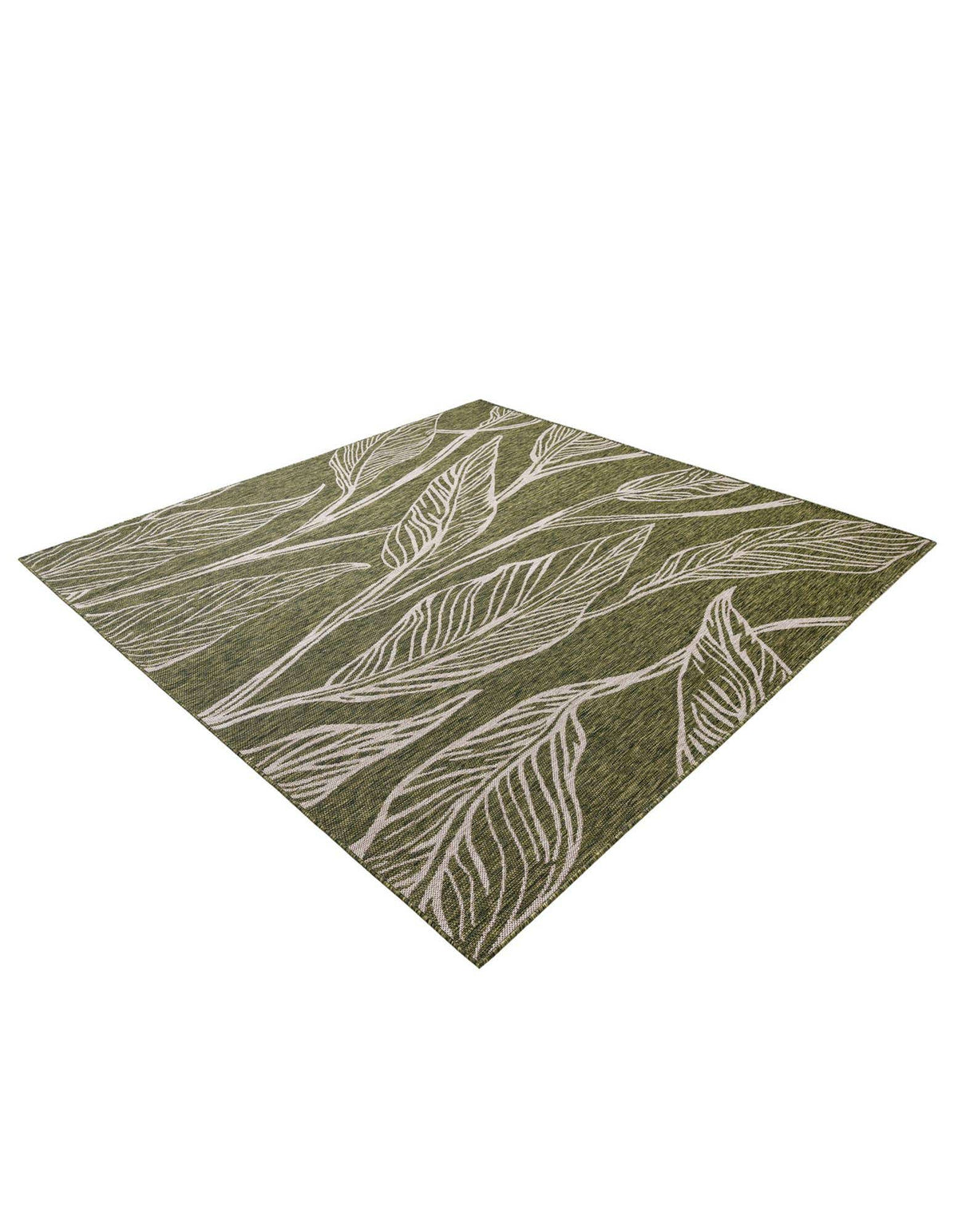 Quadratisch Outdoor Teppich Tulum Outdoor in Grün von Hadorn™ - Lifestyle Image