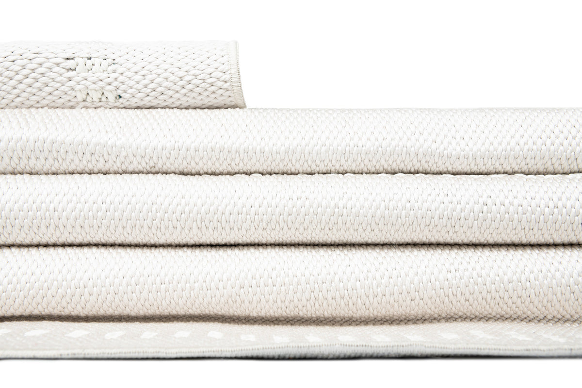 Läufer Teppich Juniper Solid in Weiss von Hadorn™ - Lifestyle Image