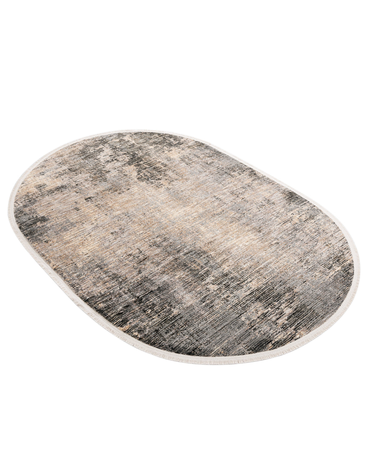 Oval Teppich Zora Modern in Grau von Hadorn™ - Lifestyle Image