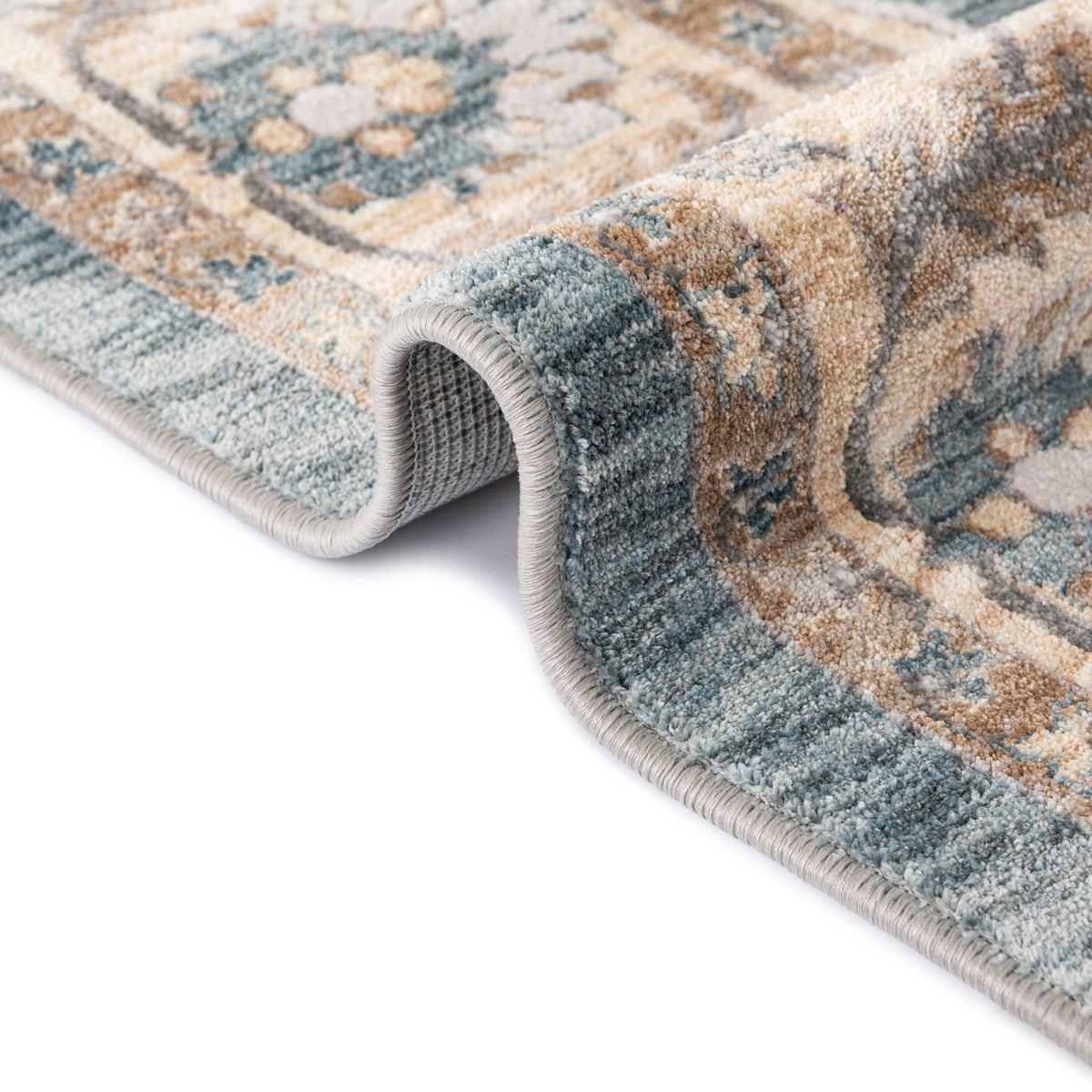 Oval Teppich Zora Classical in Blau von Hadorn™ - Lifestyle Image