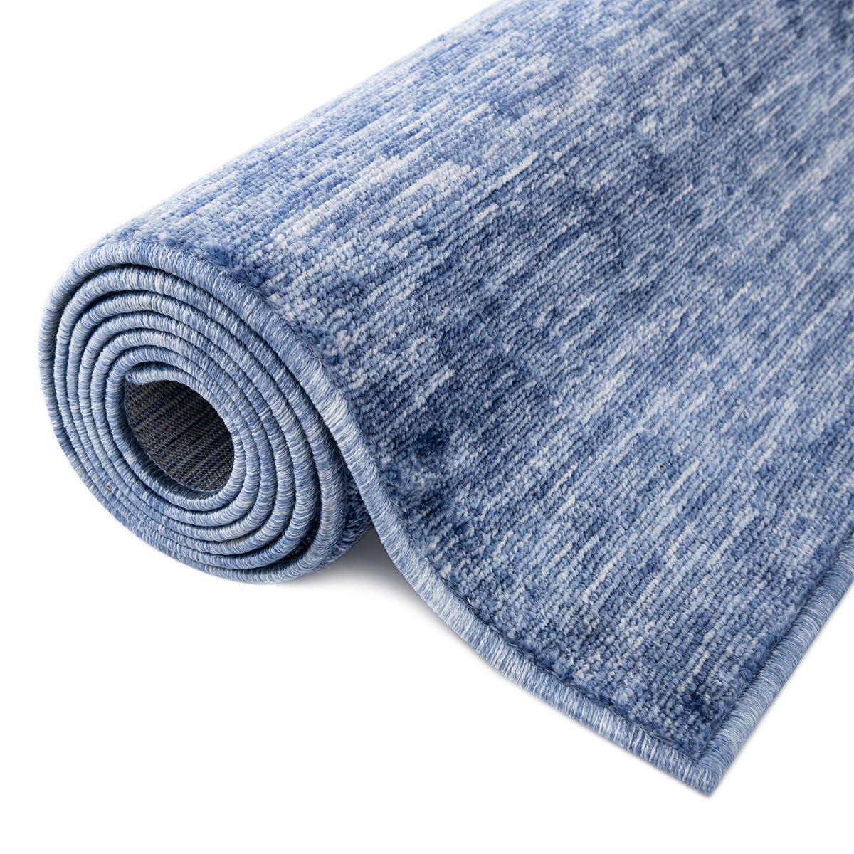 Oval Teppich Gabbeh Design in Blau von Hadorn™ - Lifestyle Image
