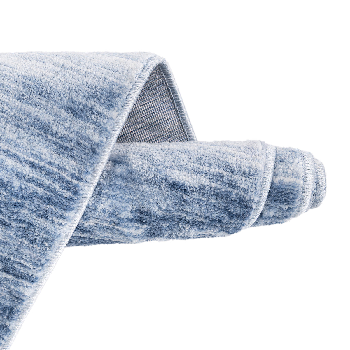 Oval Teppich Gabbeh Design in Hellblau von Hadorn™ - Lifestyle Image