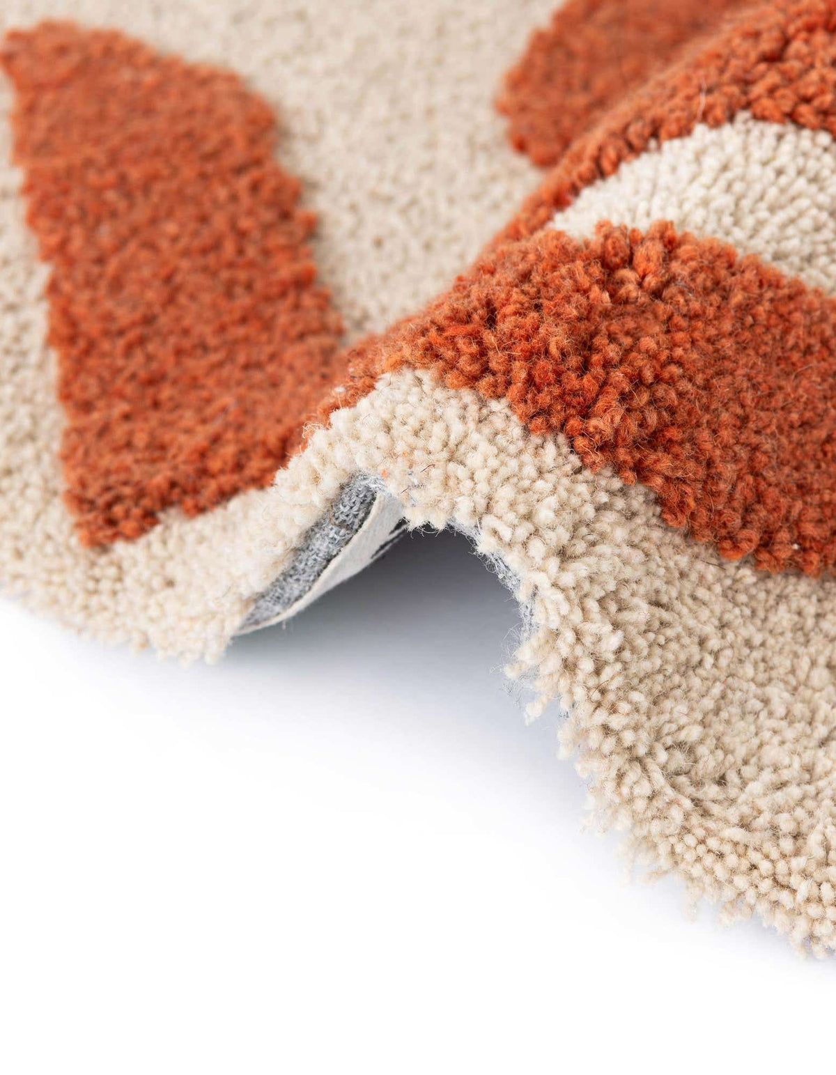 Läufer Teppich AI Handgetuftet in Orange und Elfenbein von Hadorn™ - Lifestyle Image