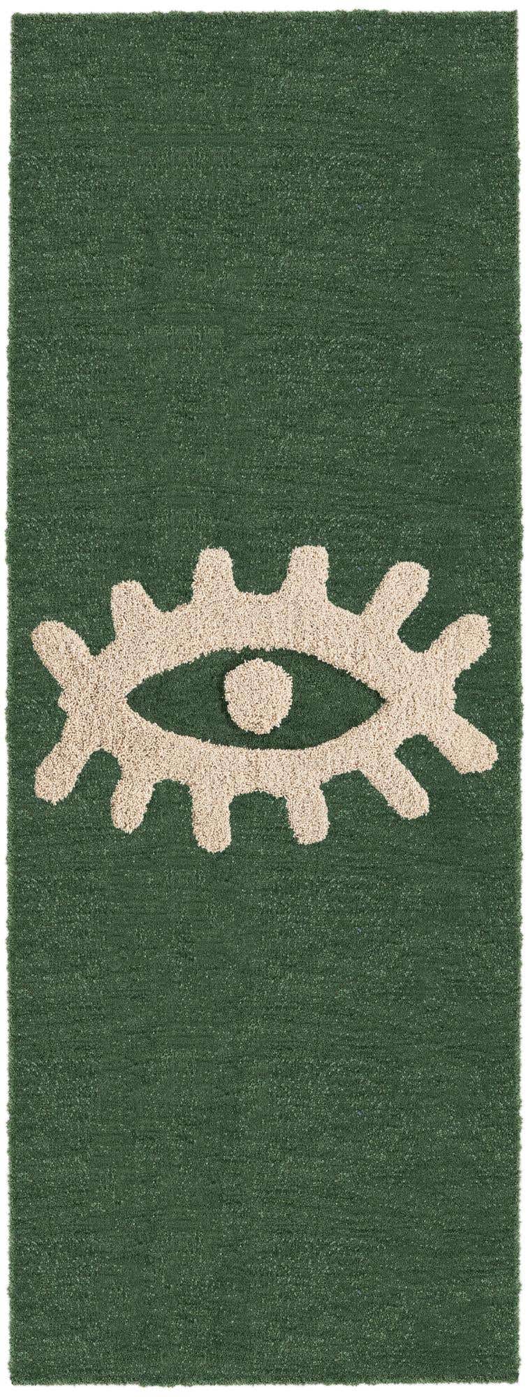 Läufer Teppich AI Handgetuftet in Grün von Hadorn™ - Lifestyle Image