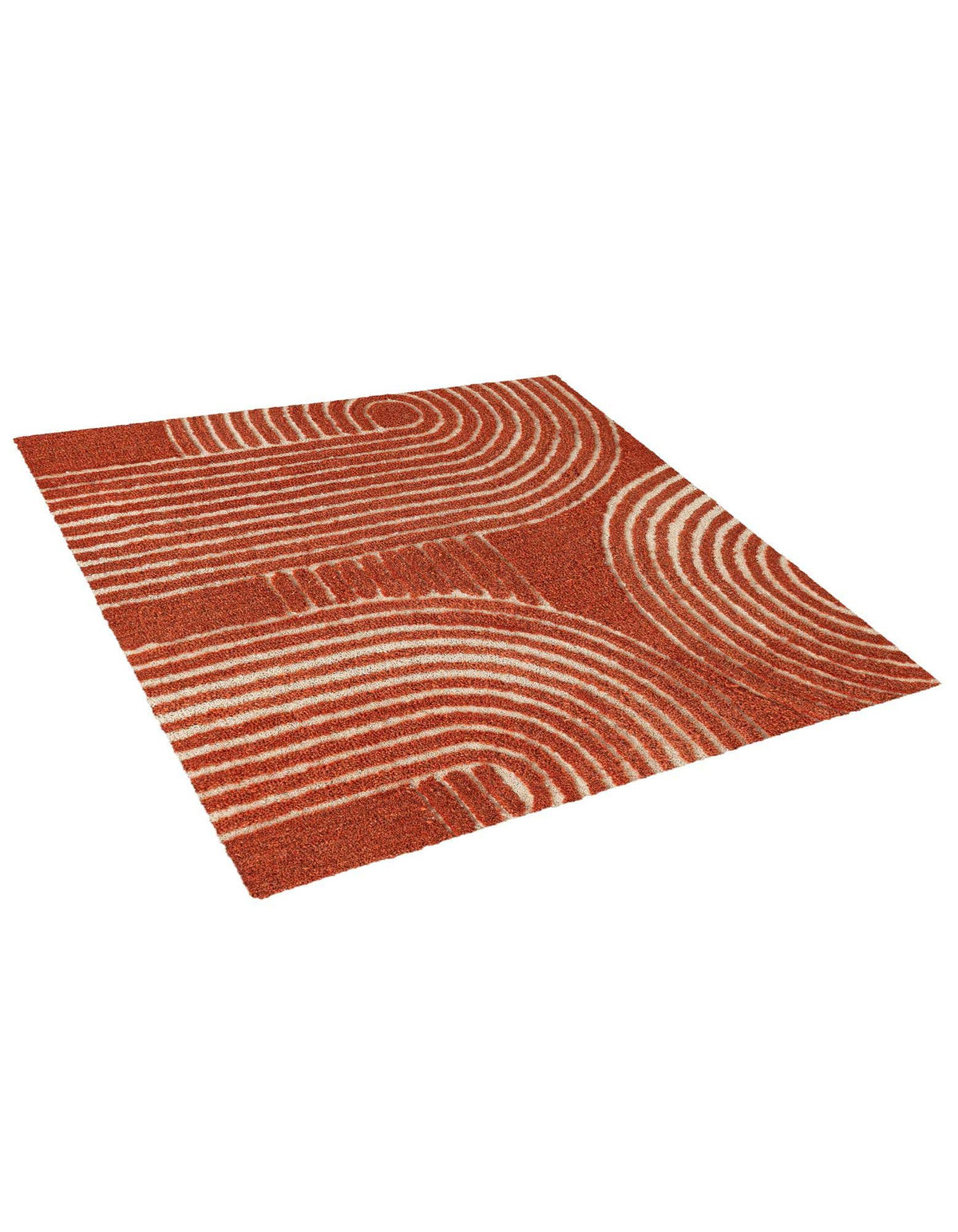 Quadratisch Teppich AI Handgetuftet in Orange von Hadorn™ - Lifestyle Image