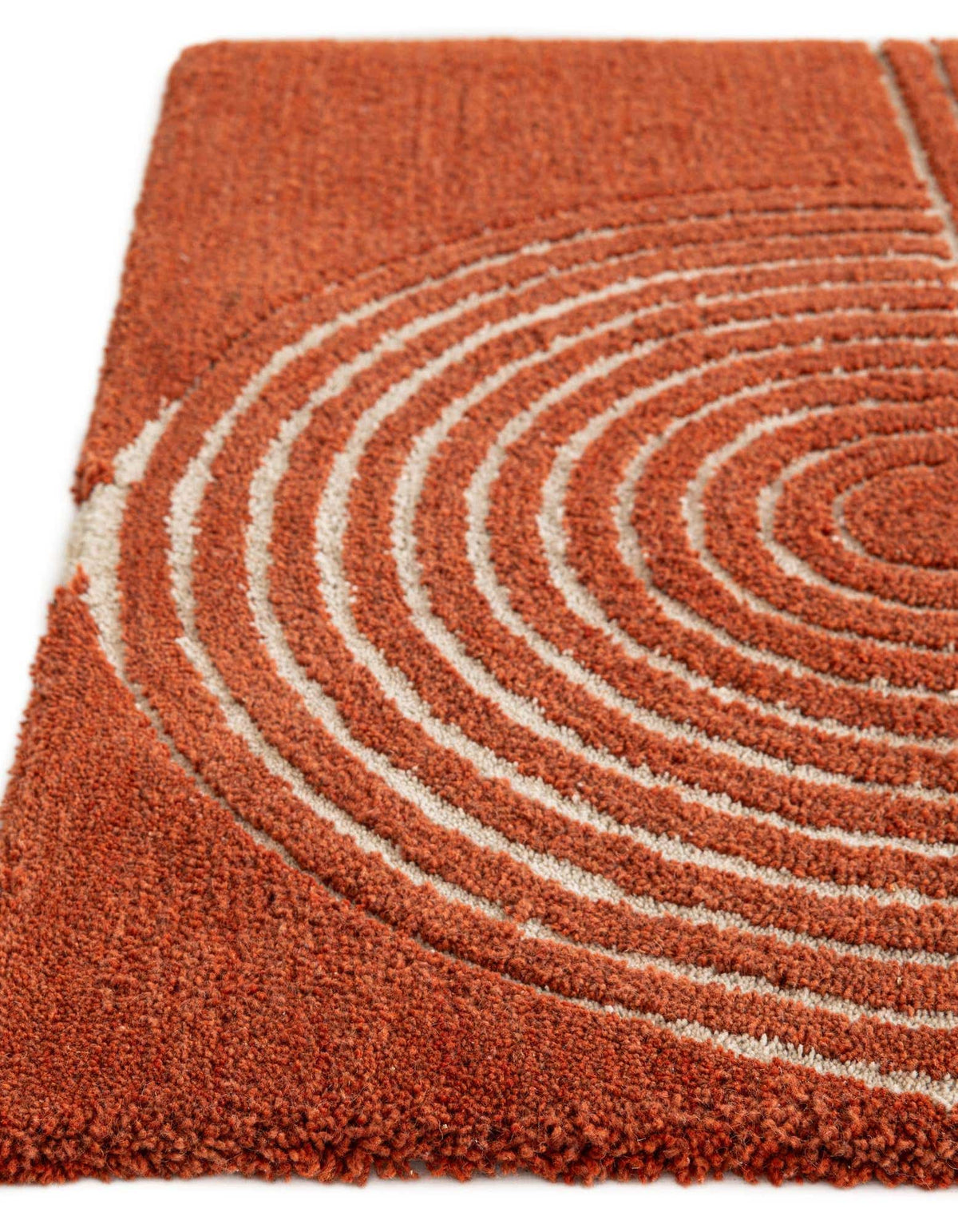 Rechteck Teppich AI Handgetuftet in Orange von Hadorn™ - Lifestyle Image