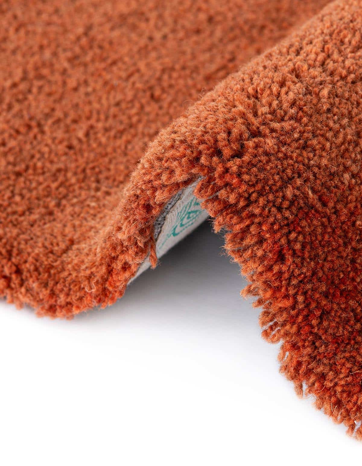 Quadratisch Teppich AI Handgetuftet in Orange und Grün von Hadorn™ - Lifestyle Image