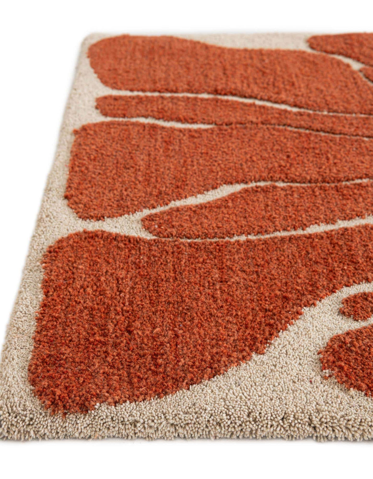 Quadratisch Teppich AI Handgetuftet in Orange von Hadorn™ - Lifestyle Image