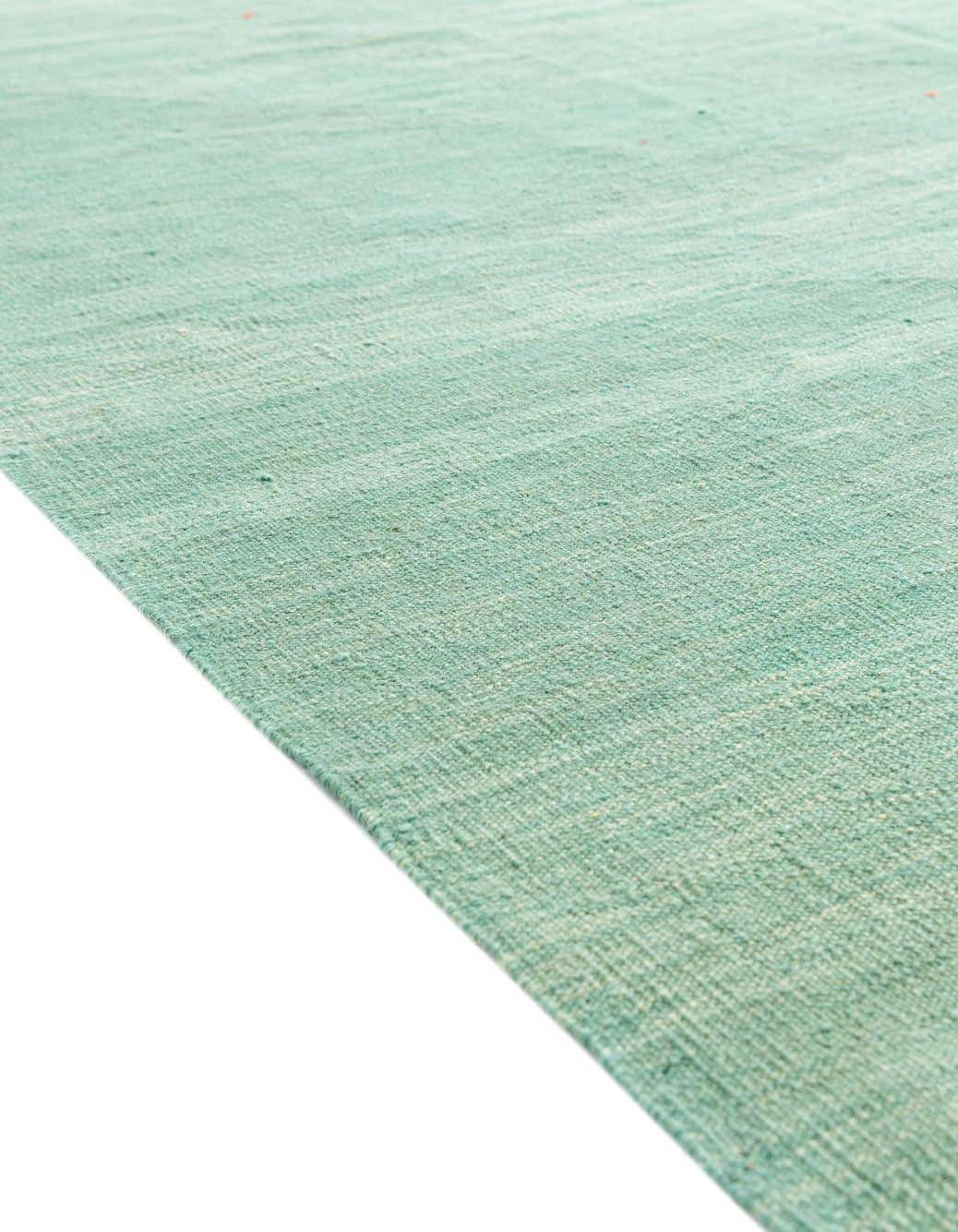 Rechteck Handgeflochten Teppich Kelim Modern in Hellgrün von Hadorn™ - Lifestyle Image
