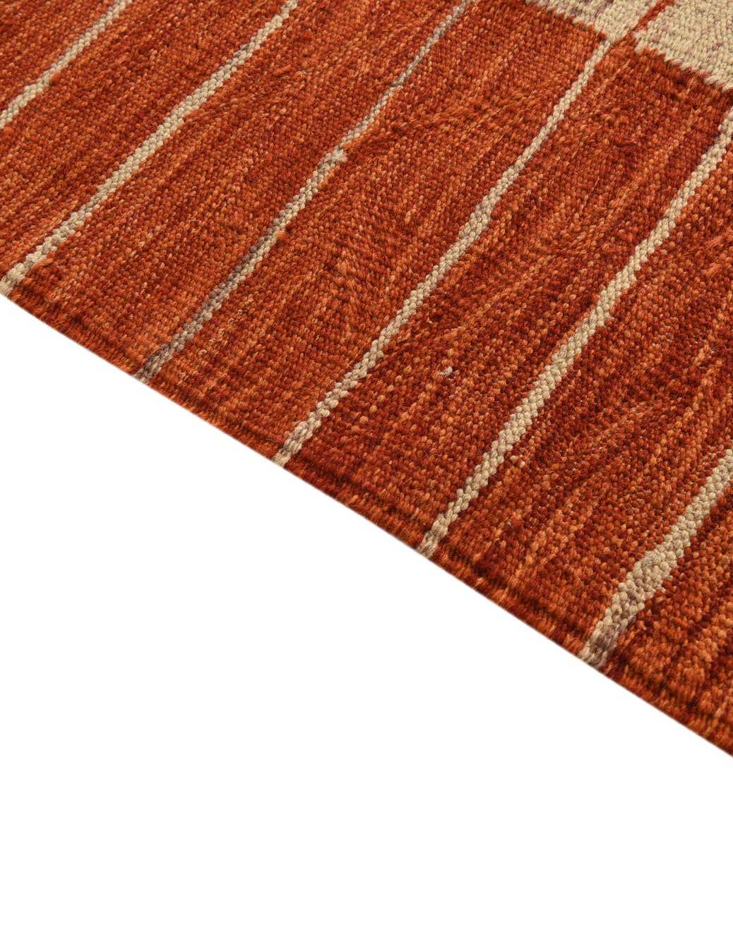 Rechteck Handgeflochten Teppich Kelim Modern in Natürlich von Hadorn™ - Lifestyle Image