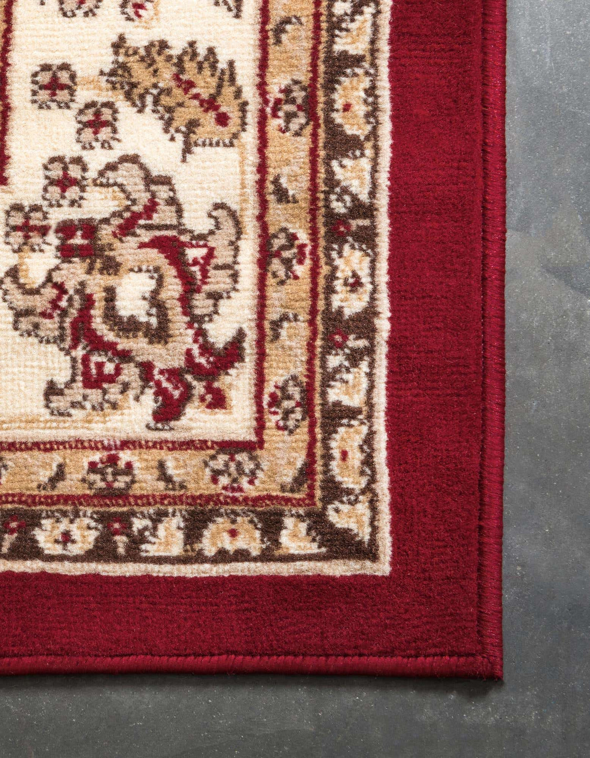 Rechteck Teppich Kashan Design in Rot von Hadorn™ - Lifestyle Image