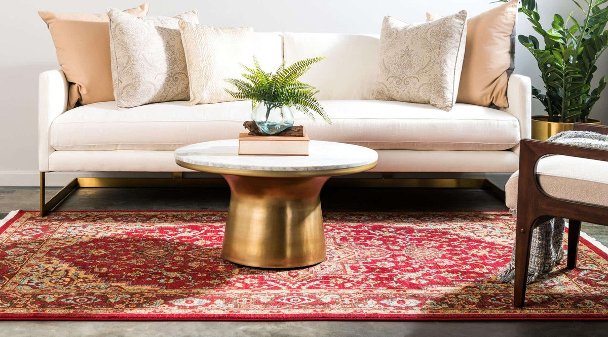 Rechteck Teppich Serapi in Rot von Hadorn™ - Lifestyle Image