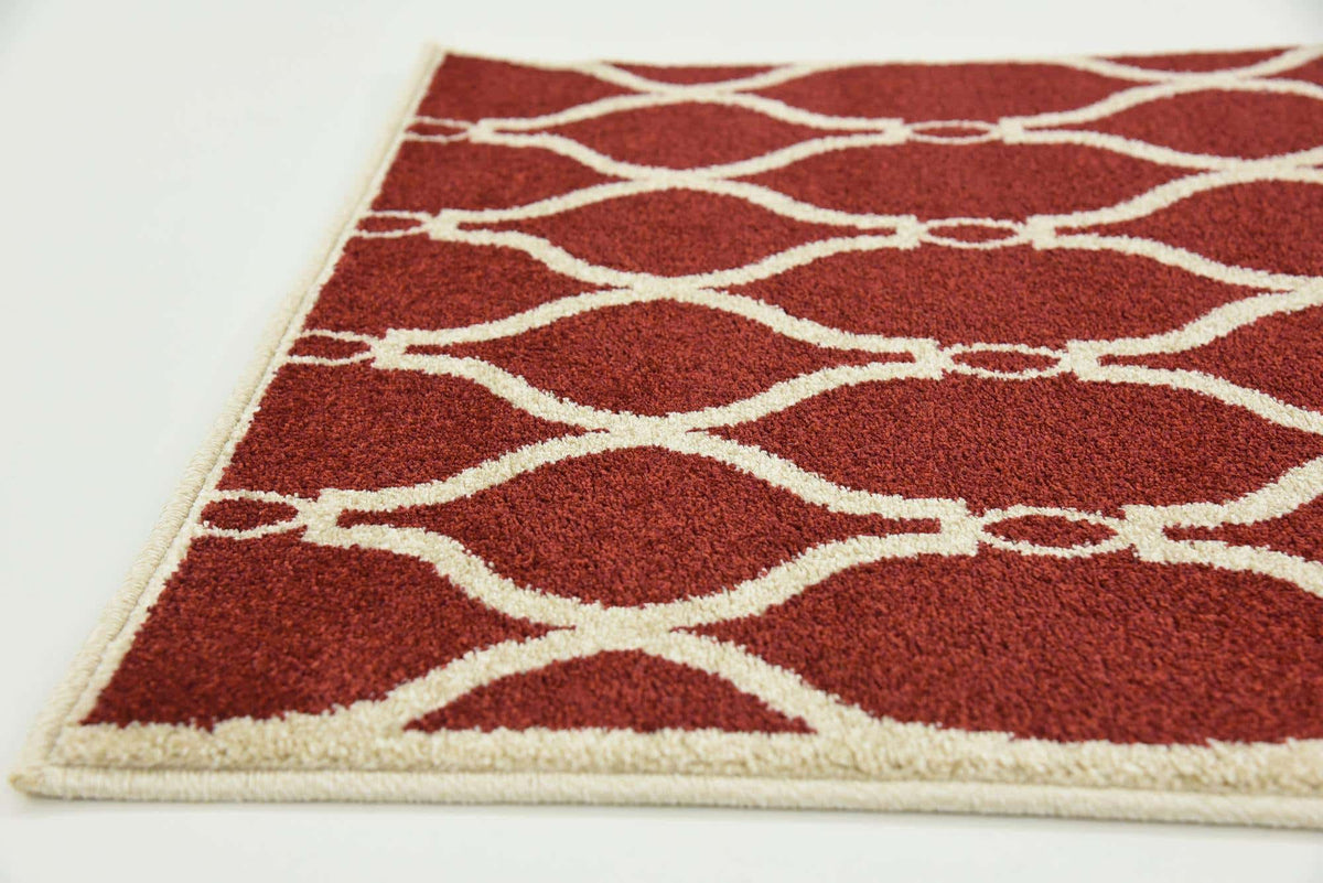 Läufer Teppich Trellis in Rot von Hadorn™ - Lifestyle Image