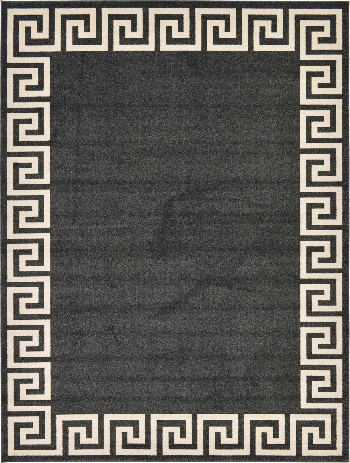 Rechteck Teppich Greek Key in Dunkelgrau von Hadorn™ - Lifestyle Image