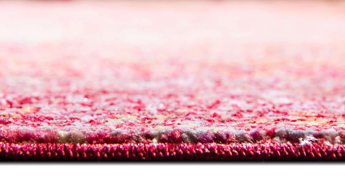 Quadratisch Teppich Aqua in Rot von Hadorn™ - Lifestyle Image