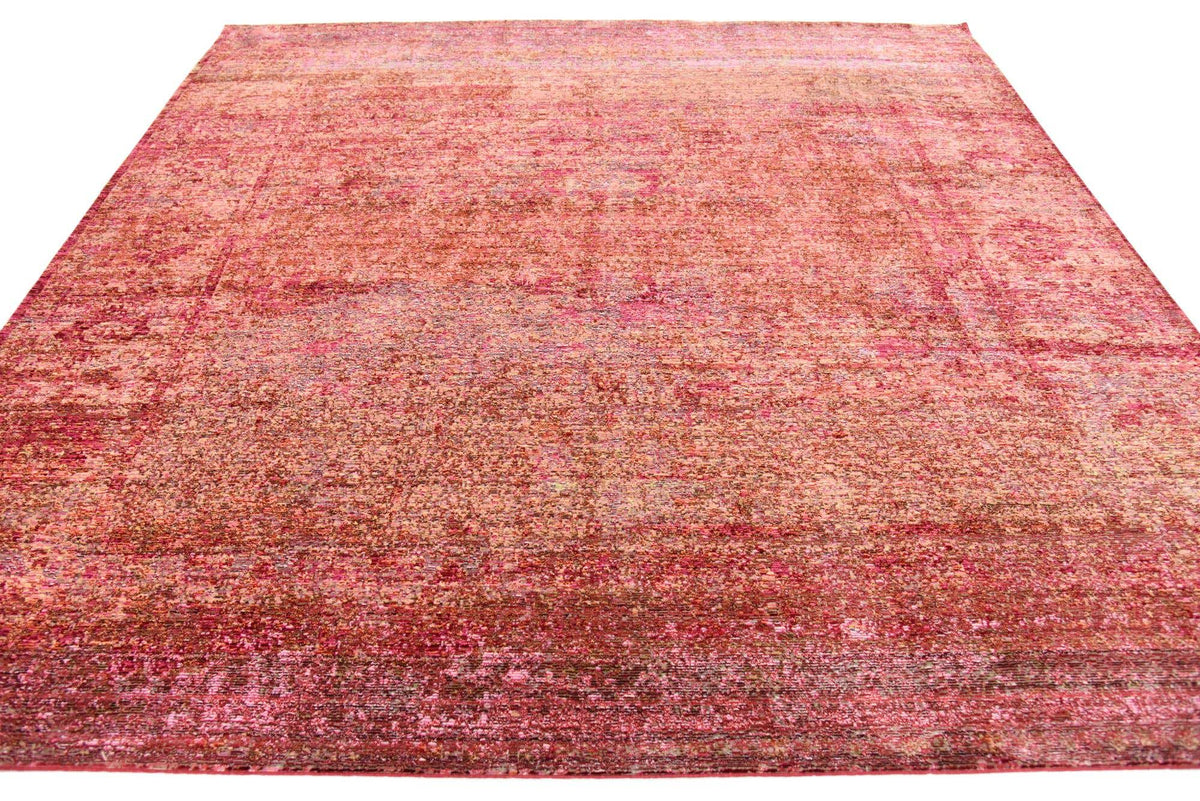 Quadratisch Teppich Aqua in Rot von Hadorn™ - Lifestyle Image