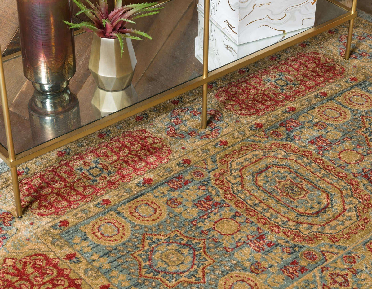 Rechteck Teppich Mamluk in Hellblau von Hadorn™ - Lifestyle Image