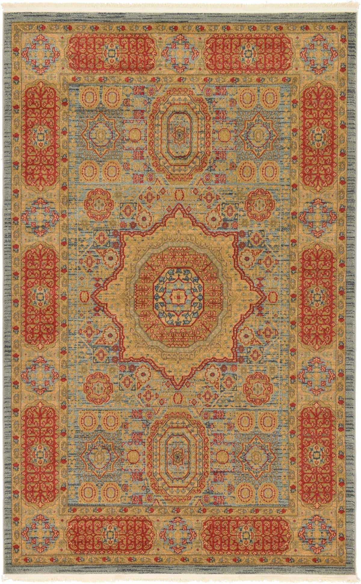 Rechteck Teppich Mamluk in Hellblau von Hadorn™ - Lifestyle Image