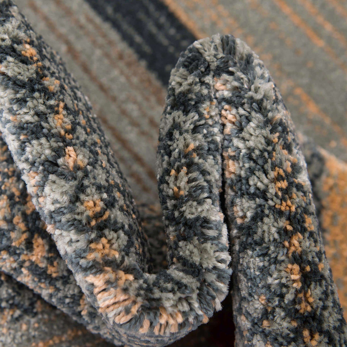 Quadratisch Teppich Kashkuli Gabbeh in Blau von Hadorn™ - Lifestyle Image