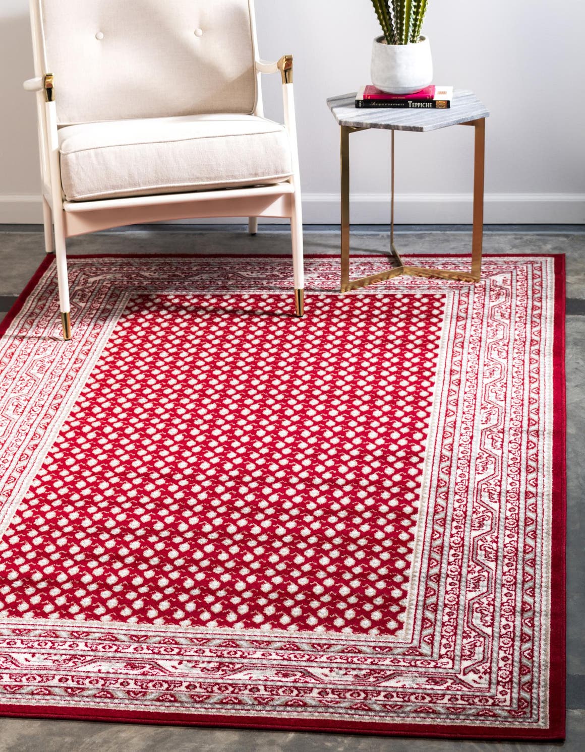 Rechteck Teppich Tribeca in Rot von Hadorn™ - Lifestyle Image