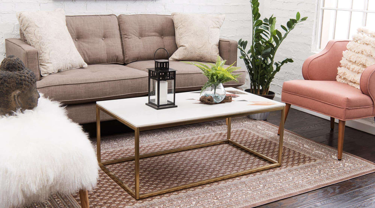 Rechteck Teppich Tribeca in Braun von Hadorn™ - Lifestyle Image