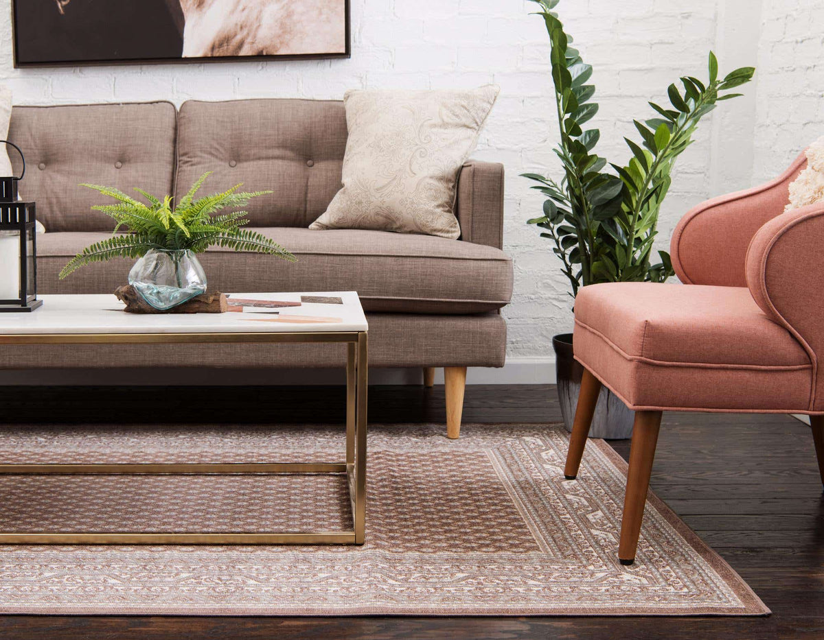 Rechteck Teppich Tribeca in Braun von Hadorn™ - Lifestyle Image
