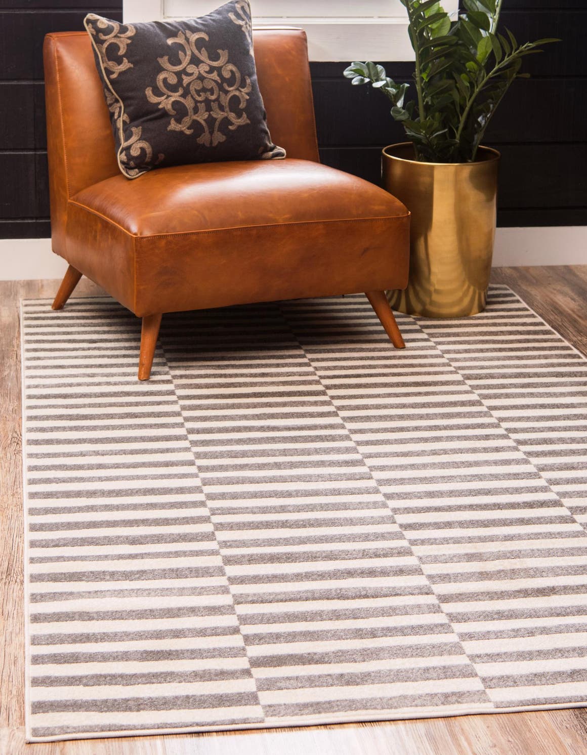 Rechteck Teppich Tribeca in Dunkelgrau von Hadorn™ - Lifestyle Image